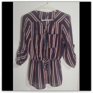 J for Justify striped top size small